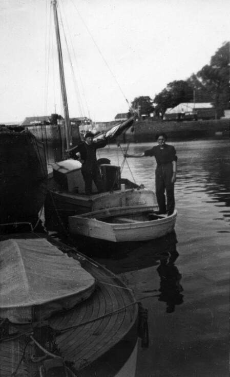 Départ pour Bréhec de Paimpol en 1952