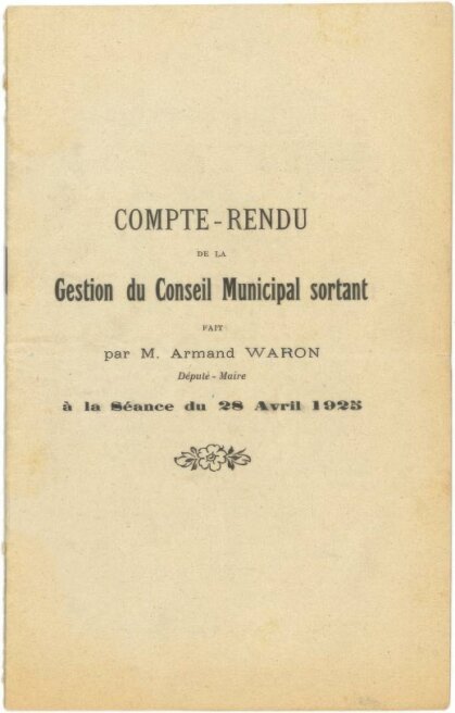 Waron - Compte-rendu