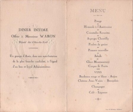 Waron - Menu amis 2